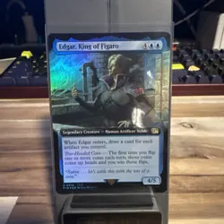 Magic The Gathering - Final Fantasy - Edgar, King of Figaro (Extended Art) Foil - Image 1