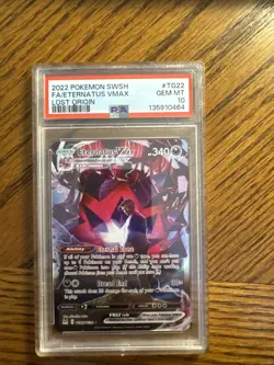 2022 Pokemon SWSH FA/Eternatus VMAX Lost Origin Trainer Gallery #TG22 Psa10 - Image 1