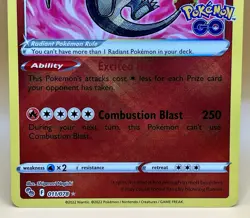 Radiant Charizard 011/078 – Pokemon GO (Radiant Holo) - NM - 2022 Pokemon TCG - Image 3