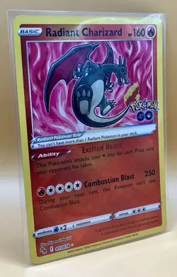 Radiant Charizard 011/078 – Pokemon GO (Radiant Holo) - NM - 2022 Pokemon TCG - Image 5