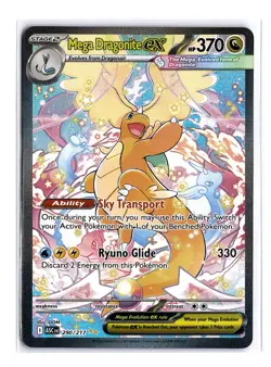 Pokemon Mega Dragonite ex 290/217 Me: Ascended Heroes Special Illustration Rare - Image 1