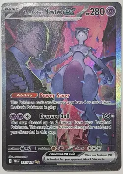 Pokemon Destined Rivals Collection Team Rockets Mewtwo ex 231/182 - Image 1