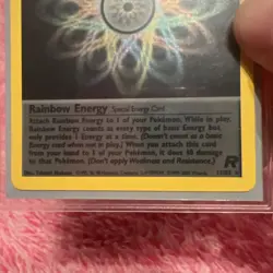 Pokemon TCG Team Rocket 1st Edition Holo Rainbow Energy Card 17/82 - Image 3