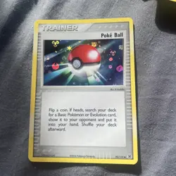 Pokemon Poke Ball 95/112 EX Fire Red & Leaf Green Reverse Holo LP/NM read Desc - Image 1