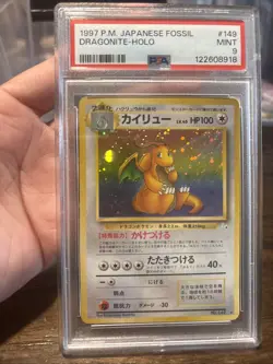 1997 POKEMON JPN FOSSIL #149 DRAGONITE-HOLO PSA 9 - US SELLER - Image 2