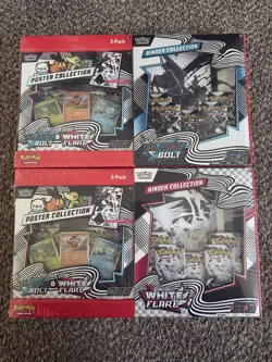 Pokemon TCG Black Bolt & White Flare Sams Club Bundle Lot of 2 (1 WF & 1 BB) - Image 1