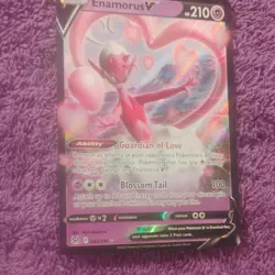 Pokemon Enamorus V 082/196 Lost Origin Full Art Ultra Rare Holo 210 HP - Image 3