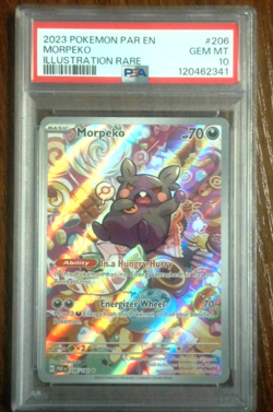 PSA 10 Morpeko #206/182 Pokemon Temporal Forces 2023 - Image 1