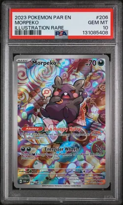 Pokemon Morpeko 206/182 Paradox Rift PSA 10 GEM - Image 1
