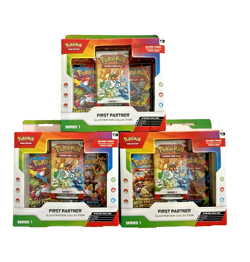 3 x Pokemon TCG: First Partner Illustration Collection Series 1 - Image 1