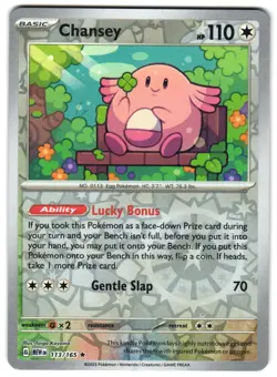 Chansey 113/165 Reverse Holo SV: Scarlet & Violet 151 English Pokemon NM - Image 1