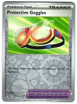 Protective Goggles 164/165 Reverse Holo Scarlet & Violet 151 English Pokemon NM - Image 1