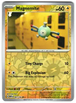 Magnemite 081/165 Reverse Holo SV: Scarlet & Violet 151 English Pokemon NM - Image 1