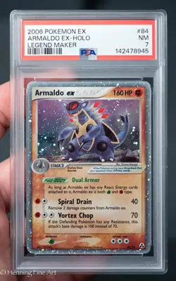 Pokemon Armaldo EX Holo #84/92 Legend Maker Graded PSA 7 - Image 1