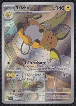 Pokemon Raichu 211/193 Illustration Rare Paldea Evolved - Image 1