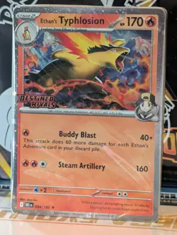 Pokemon Destined Rivals Ethan's Typhlosion Stamped Prerelease Deck Sealed - Image 1