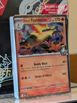 Pokemon Destined Rivals Ethan's Typhlosion Stamped Prerelease Deck Sealed - Image 2