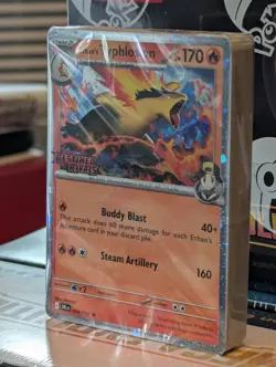 Pokemon Destined Rivals Ethan's Typhlosion Stamped Prerelease Deck Sealed - Image 3