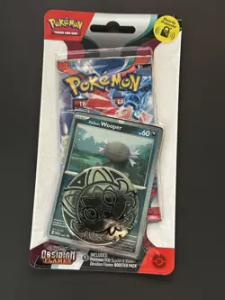 Pokemon TCG Obsidian Flames Single Pack Blister ( Wooper ) Sealed Booster - Image 1
