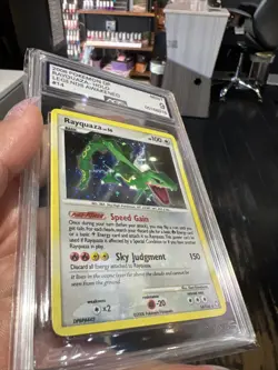 2008 Pokemon Diamond & Pearl Legends Awakened Rayquaza Holo #14 Graded AGS 9 - Image 3