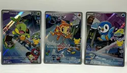 Pokemon TCG First Partner Illustration Collection Series 1 Gen 4 Starters - Image 1