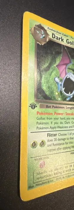 ✅🔥2000 Pokemon Dark Golbat 1st Edition Holo 7/82 Team Rocket NMT🔥✅ - Image 2