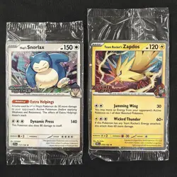 Pokemon TCG Hop's Snorlax - 100pcs & Team Rocket's Zapdos - 37pcs Sealed Promo - Image 1