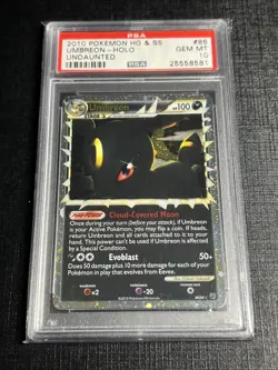 Pokemon Umbreon Prime Undaunted Holo Ultra Rare #86 PSA 10 Gem Mint - Image 1