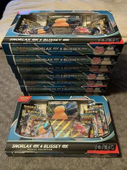 Set of Eight (8) Pokemon TCG Snorlax ex & Blissey ex Special Collection Boxes - Image 1
