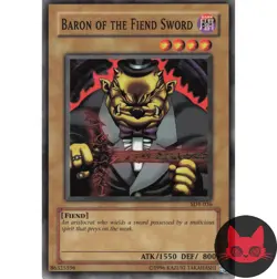 Yugioh Baron of the Fiend Sword SDY-036 Common NM - Image 1