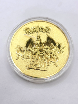 🔥 Charizard Pokemon TCG Anime Collectable Commemorative Gold Medal Coin Card - Image 2