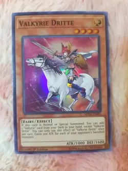2X Yugioh Valkyrie Dritte SHVA-EN001 1st Edition Super Rare Shadows In Valhalla - Image 4