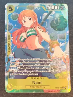 EB03-053 Nami Alt Art SR One Piece Card Game English NM - Image 1