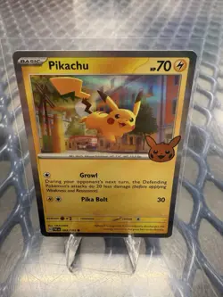 Pokemon TCG Halloween Trick or Trade Pikachu 62/193 Holo trading card - Image 1