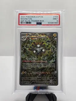 2024 Pokemon SVP EN SV Black Star Promo #159 Magneton PSA 9 Elite Trainer Box - Image 1