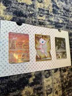 Pokemon TCG Mew EX 151 Ultra Rare Gold, Full Art Mew, Reverse Holo Mewtwo - Mint - Image 2