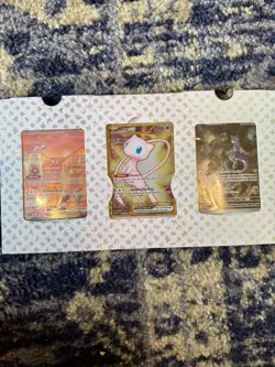 Pokemon TCG Mew EX 151 Ultra Rare Gold, Full Art Mew, Reverse Holo Mewtwo - Mint - Image 3