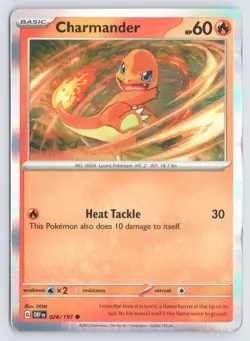 Charmander 026/197 Holofoil Promo Pokemon Holo NM - Image 1