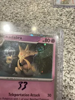 Kadabra 064/165 Cosmos Holo With Swirl Scarlet & Violet 151 Pokemon TCG - Image 2