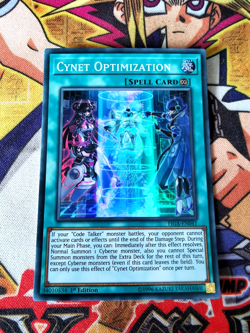 Cynet Optimization figa-en041 1st Edition (NM+) Super Rare Yu-Gi-Oh! - Image 1
