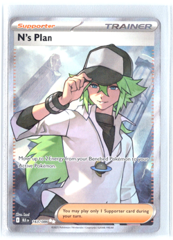 N's Plan 163/086 Pokemon Scarlet & Violet Black Bolt Ultra Rare - Image 1