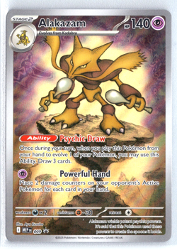 Alakazam MEP 009 Pokemon Mega Evolution Black Star Promo - Image 1