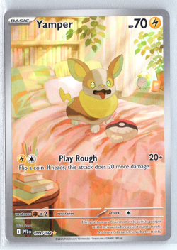 Yamper 099/094 Pokemon Mega Evolution Phantasmal Flames Illustration Rare - Image 1