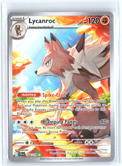 Lycanroc 166/159 Pokemon Scarlet & Violet Journey Together Illustration Rare - Image 1