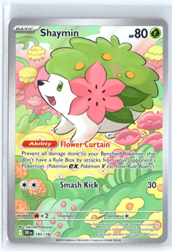 Shaymin 185/182 Pokemon Scarlet & Violet Destined Rivals Illustration Rare - Image 1