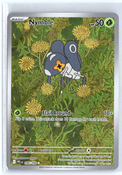 Nymble 096/094 Pokemon Mega Evolution Phantasmal Flames Illustration Rare - Image 1