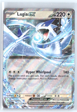 Lugia ex 082/131 Pokemon Scarlet & Violet Prismatic Evolutions Double Rare - Image 1