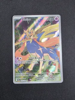 Pokemon TCG Zacian 100/94 Phantasmal Flames Illustration Rare NM - Image 1