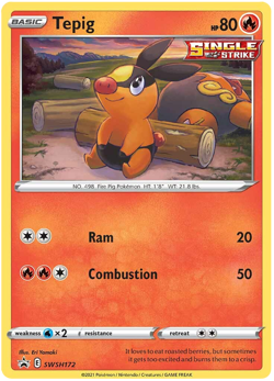 TEPIG - POKEMON - PROMO - SWSH172 - NM/M - Image 1