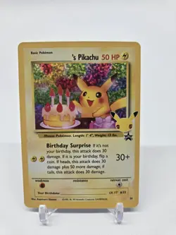 Pokemon Pikachu TCG Birthday Celebrations Holo Rare - Image 1